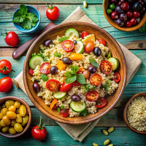 سلطة الكينوا المتوسطية